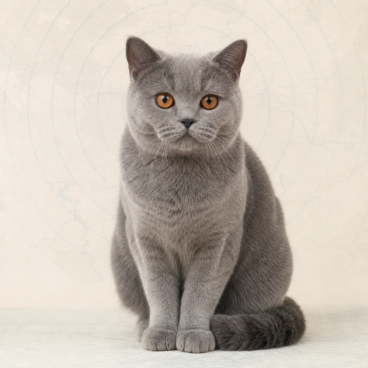Mavi gri British Shorthair kedinin doğal ışıkta portresi
