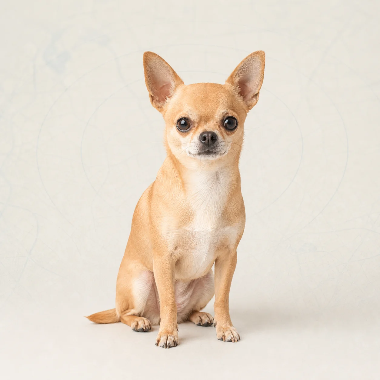 Açık kahverengi kısa tüylü Chihuahua köpeğin portresi